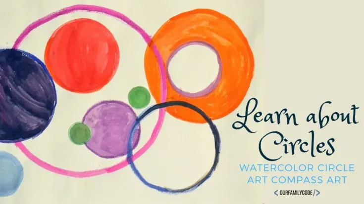 BH FB Watercolor Circle Compass Art This circle algorithm art activity introduces basic coding skills by giving kids a set of rules and steps to follow to create unique designs in each circle!
