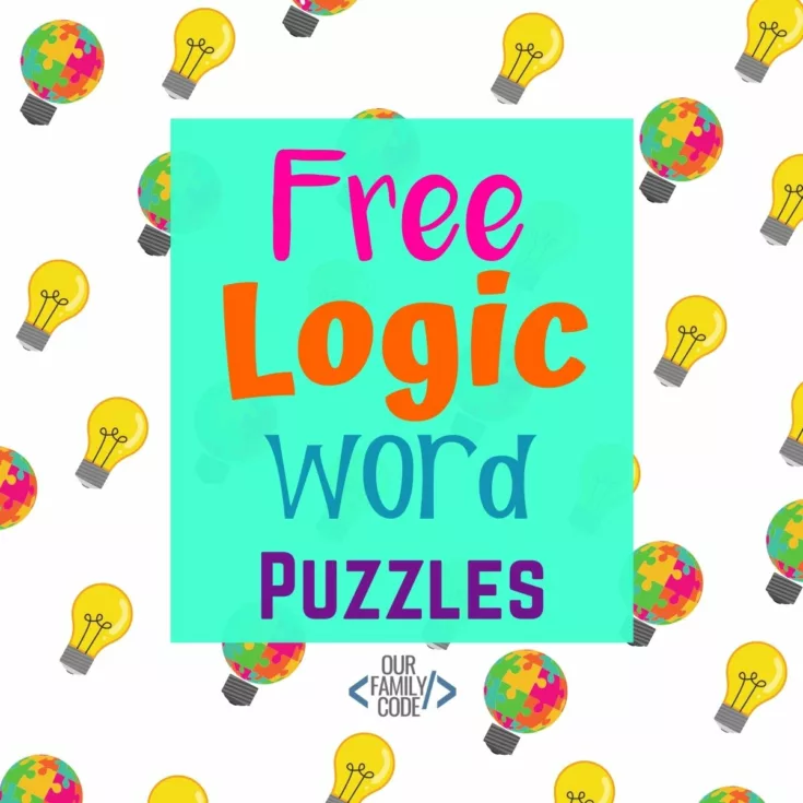 FI Free logic word puzzles Create resist art with this logical thinking patchwork heart tech + art activity!