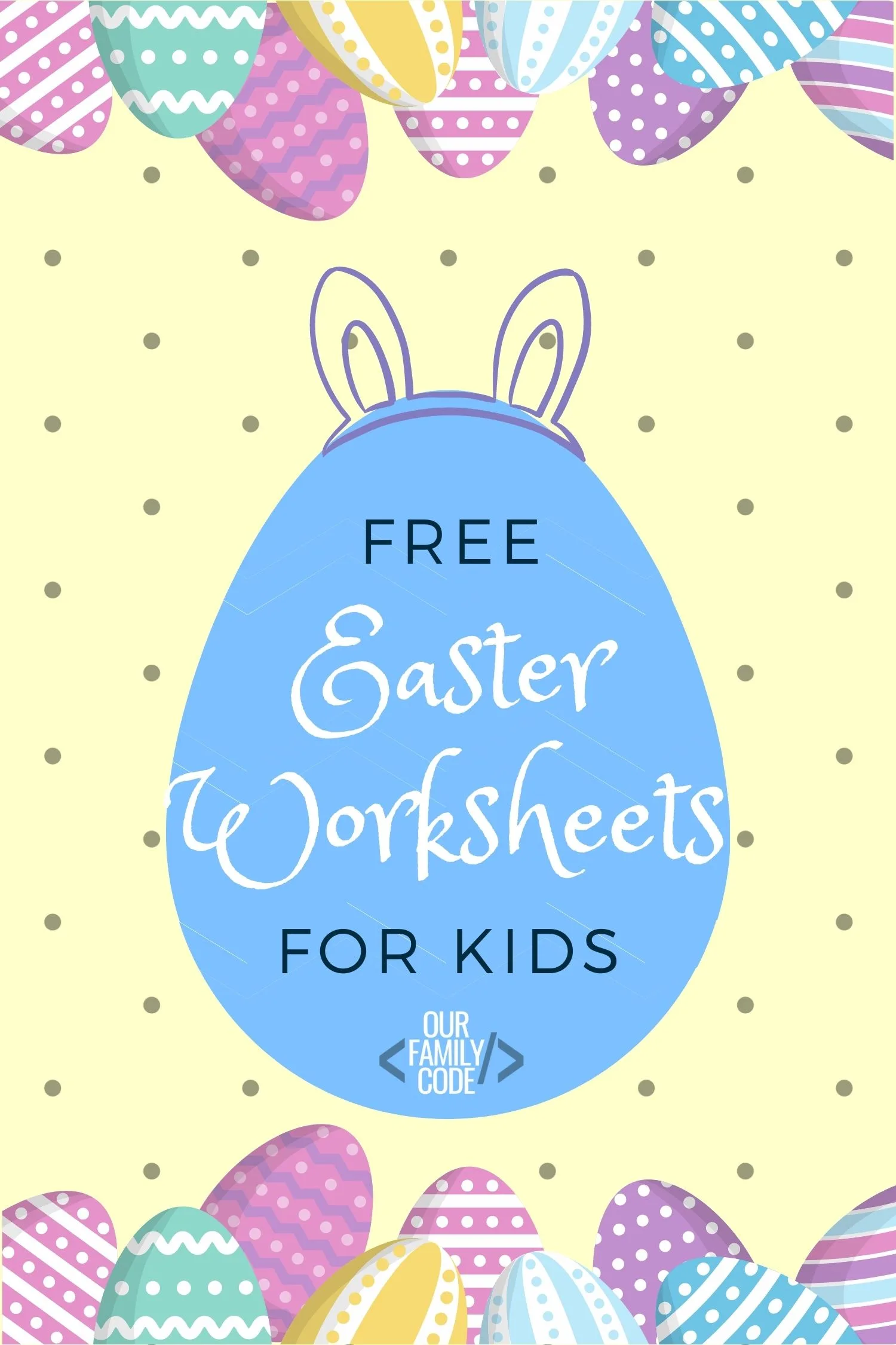 Free Easter worksheets for kids: I-Spy, Number Recognition, Letter Recognition, Less Than or Greater Than Jelly Beans from Our Family Code! #homeschool #totschool #preschool #freekidactivities #freekidprintables #freepreschoolworksheets #springworksheets #Easteractivities #freekidworksheets