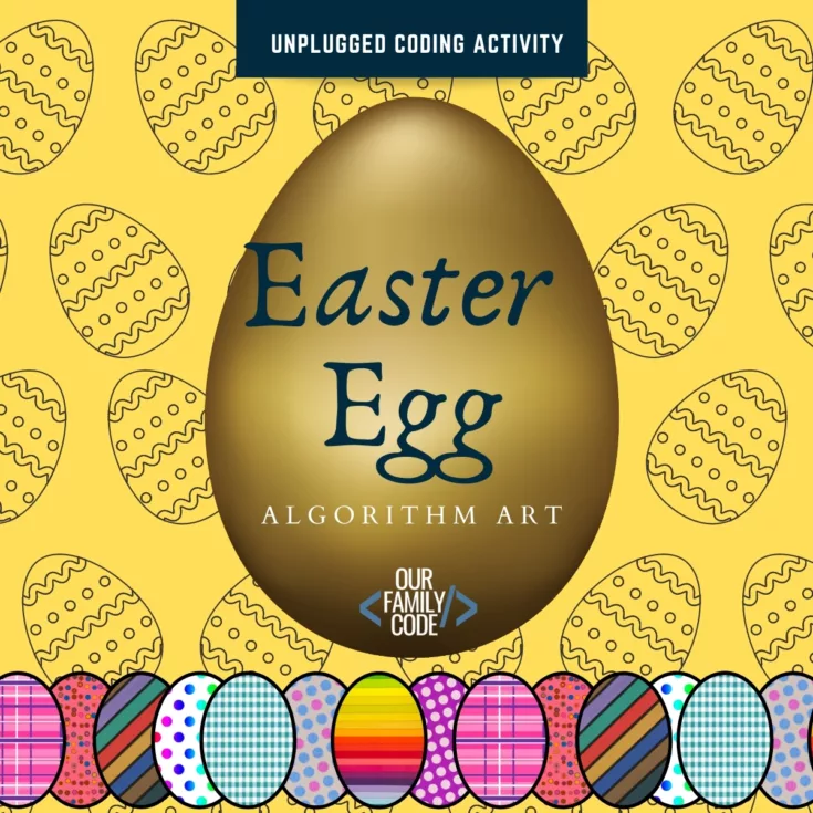 fi easter egg algorithm art unplugged coding activity This heart tree directed drawing teaches kids to follow an algorithm to make tech art! This screen-free activity is a great Mother's Day or Valentine's Day unplugged coding activity!