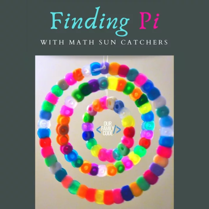 Finding Pi with Math Sun Catchers fi math sun catchers perfect for pi day Finding Pi with Math Sun Catchers