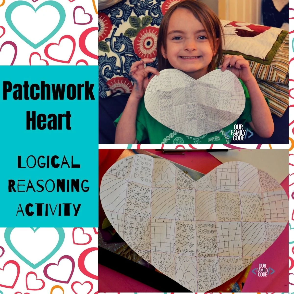logical reasoning patchwork heart activity