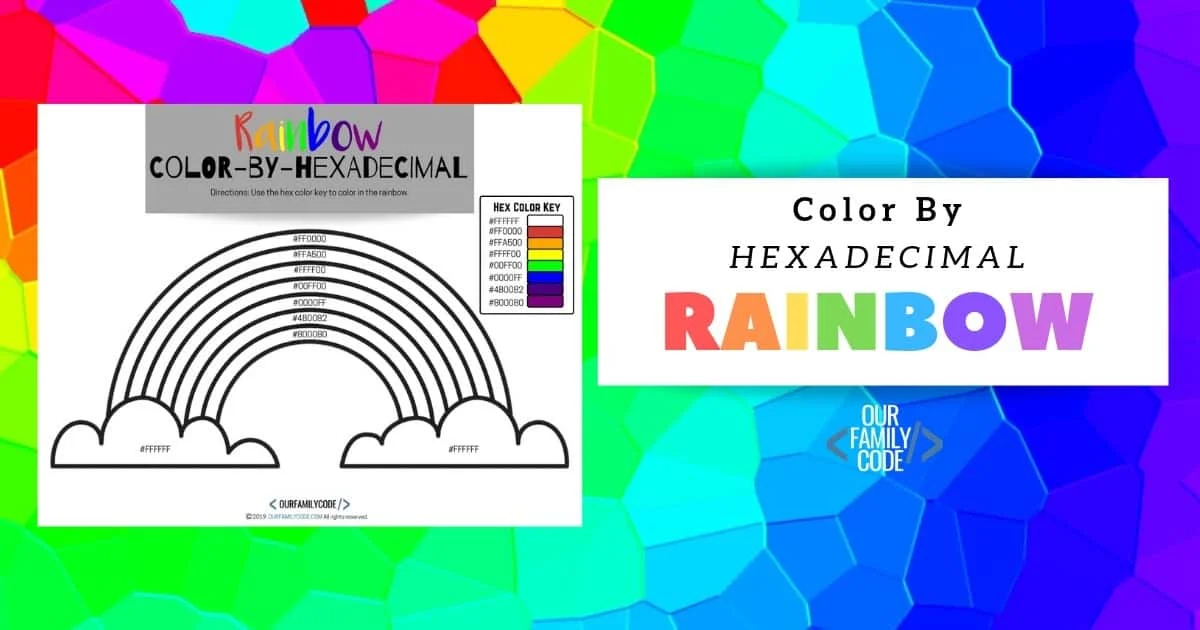Читы на радугу. Color coding activity. Colori by code Kids.