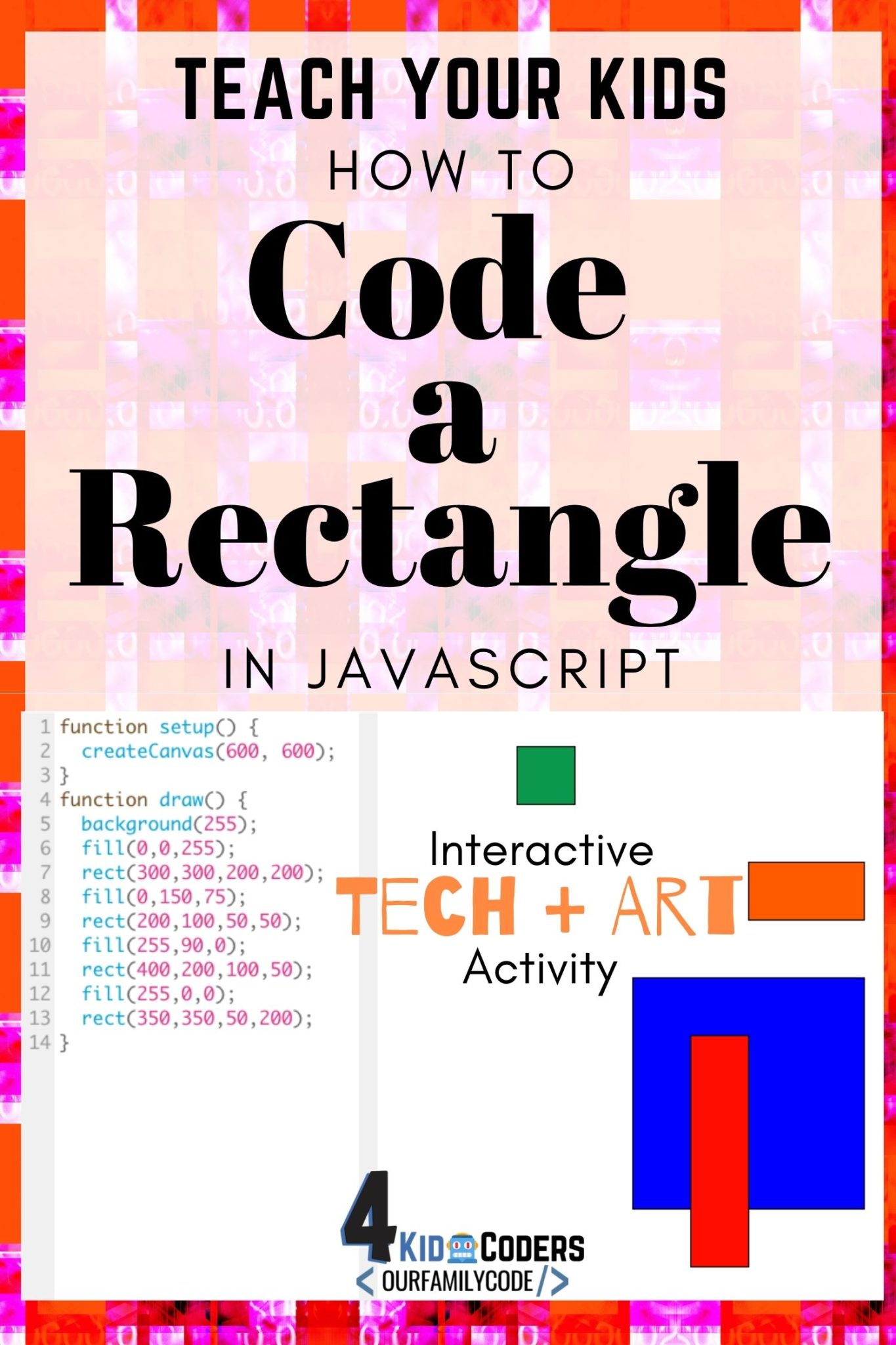 How to Code a Rectangle with JavaScript Our Family Code