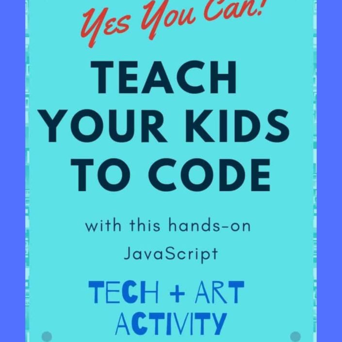 Teach your kids to code a rectangle in JavaScript with this hands-on, interactive coding activity! #teachkidstocode #p5js #codingart #homeschool #codinglesson #CSforkids
