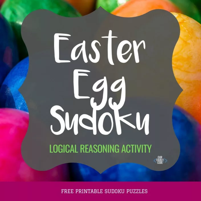 Easter Egg Sudoku Logical Reasoning Puzzle