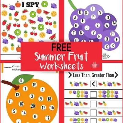 Free Summer Fruit Kid Printables