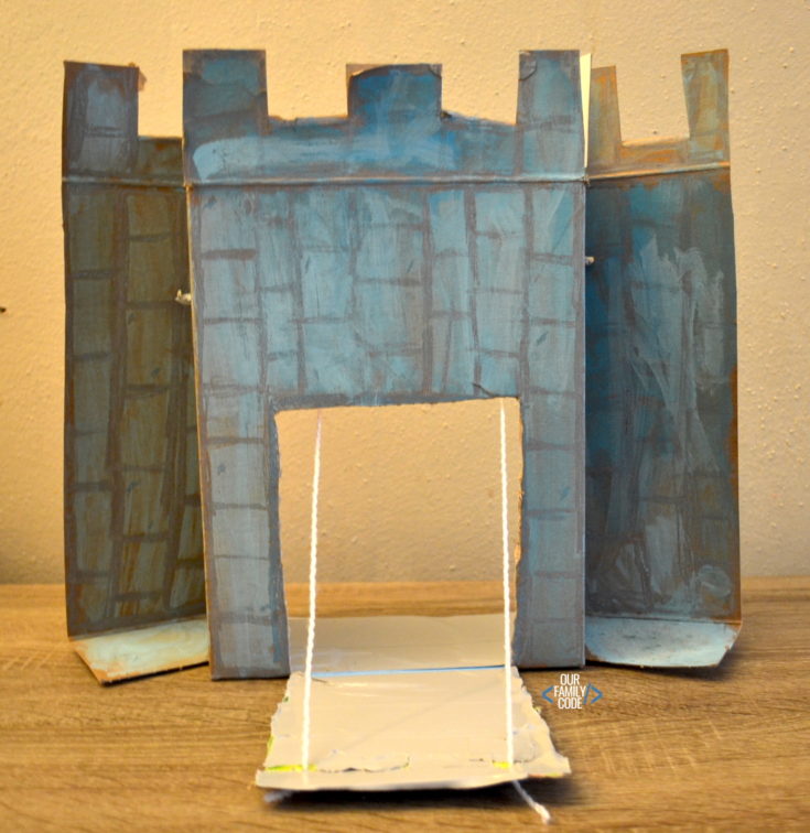 Frozen Castle STEAM Drawbridge Knights Magic Tree House Step 5 These recycled crafts and activities for kids are a great way to reuse recycling materials and learn about protecting our environment!