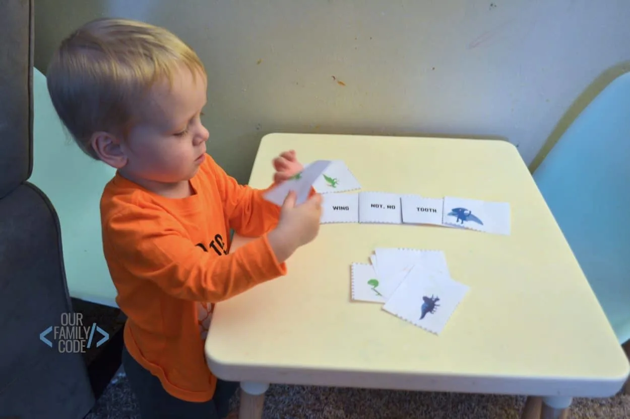 dinosaur name activity