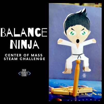 Balance Ninja Center of Mass Challenge fi balance ninja steam challenge night of the ninjas FI Balance Ninja STEAM challenge night of the ninjas