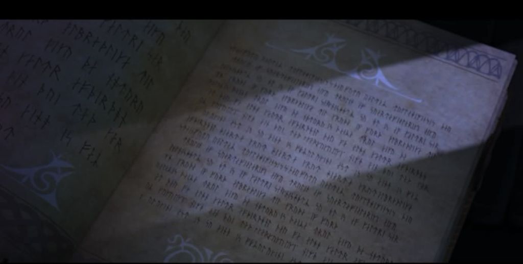A picture of runes in the movie Frozen from Disney.