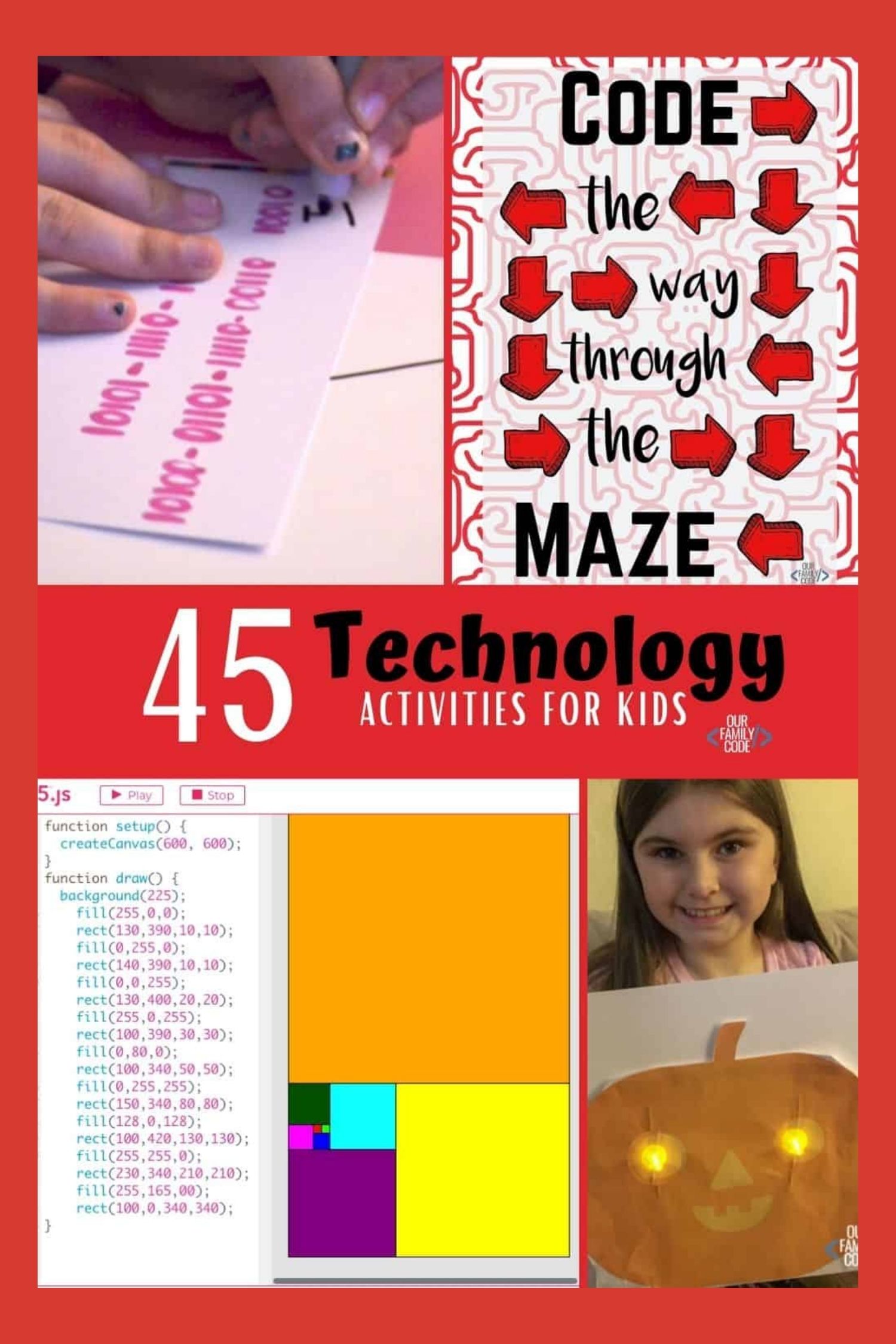 45 technology activities for kids collage 5