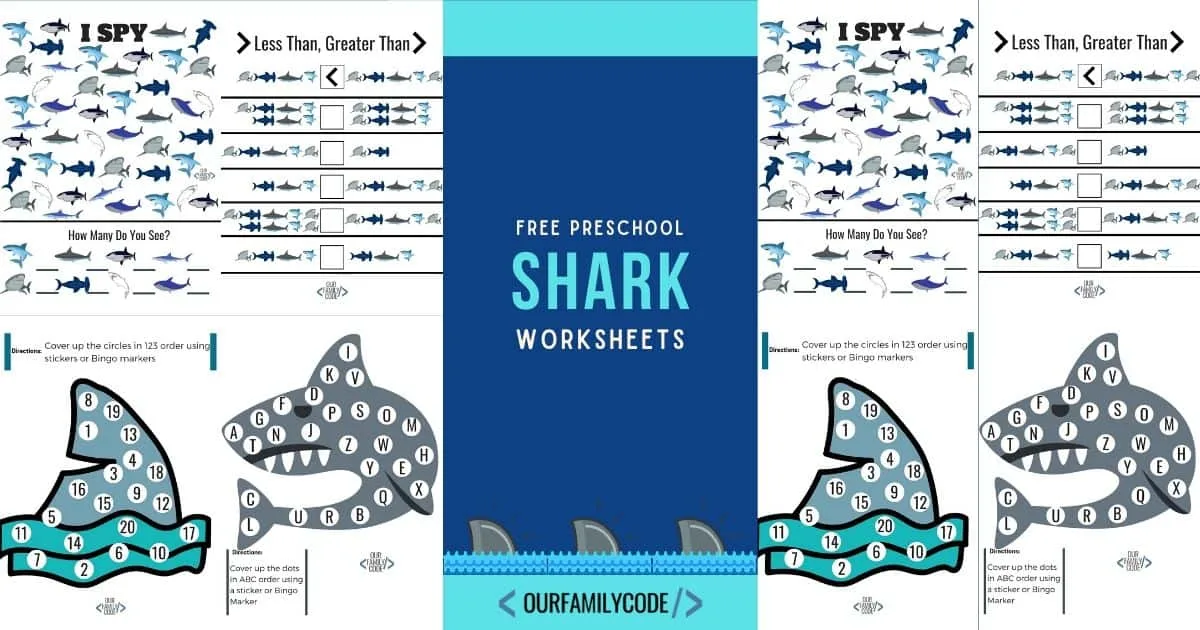 free shark worksheets for kids for shark week fun our family code