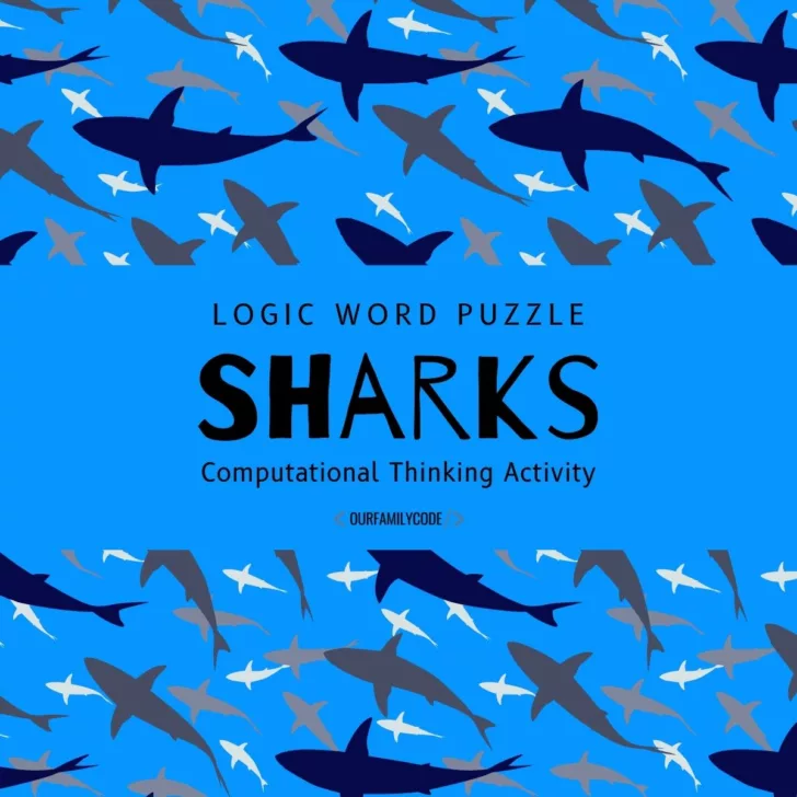 FI shark logic word puzzle shark+week