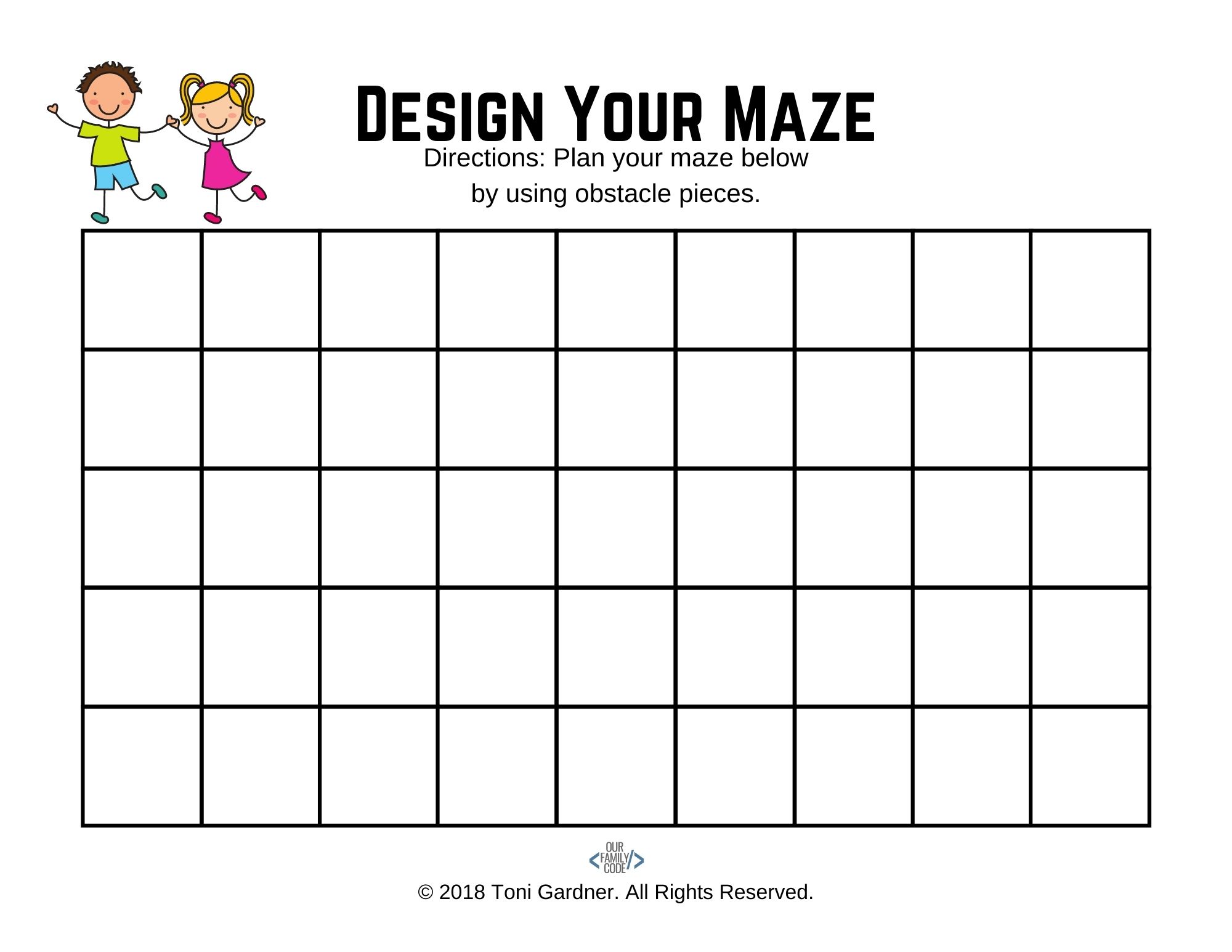 design your maze unplugged coding activity classroom resource