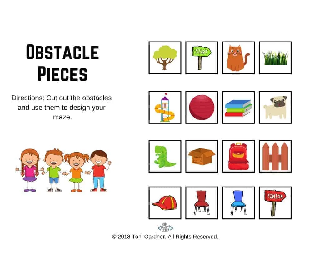 obstacles pieces classroom hour of code activity