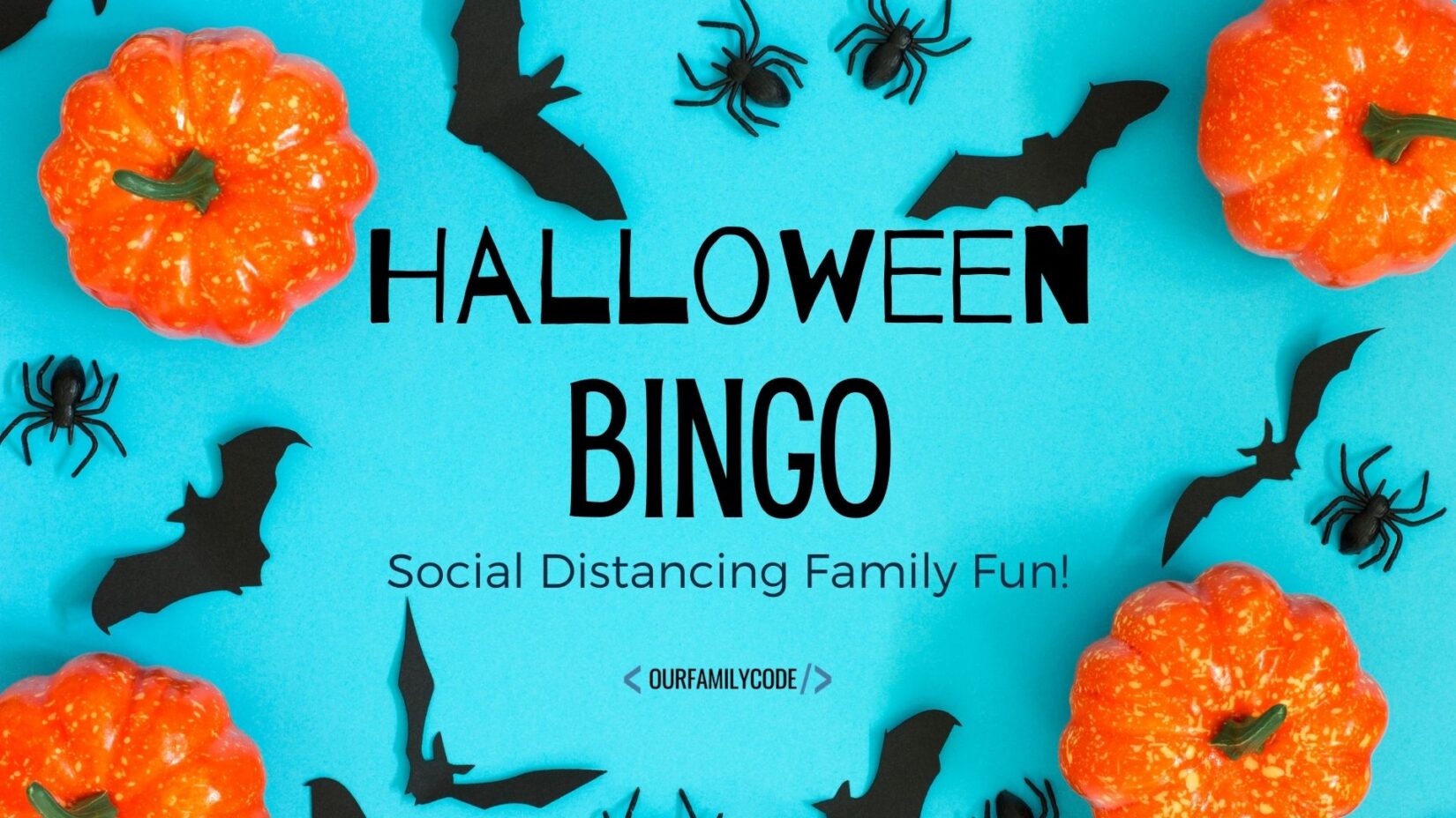 Printable Halloween bingo game for kids