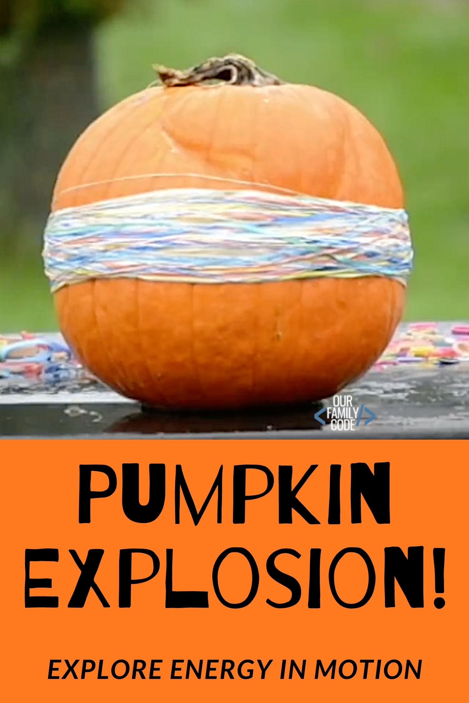 exploding pumpkin explosions energy in motion
