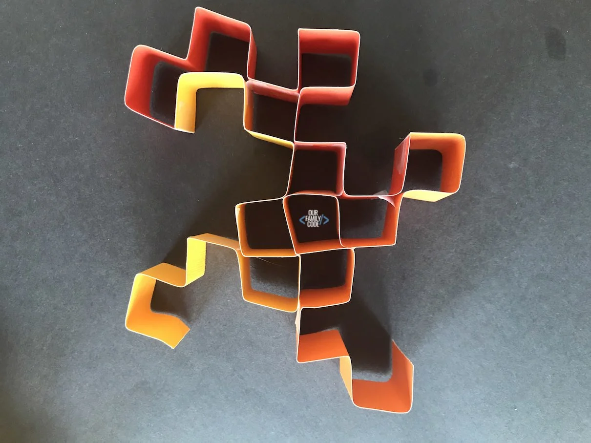 three color strip dragon curve