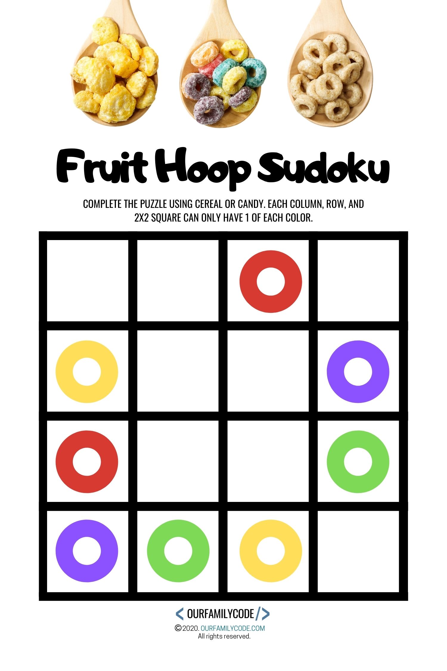 circle sudoku game for kids