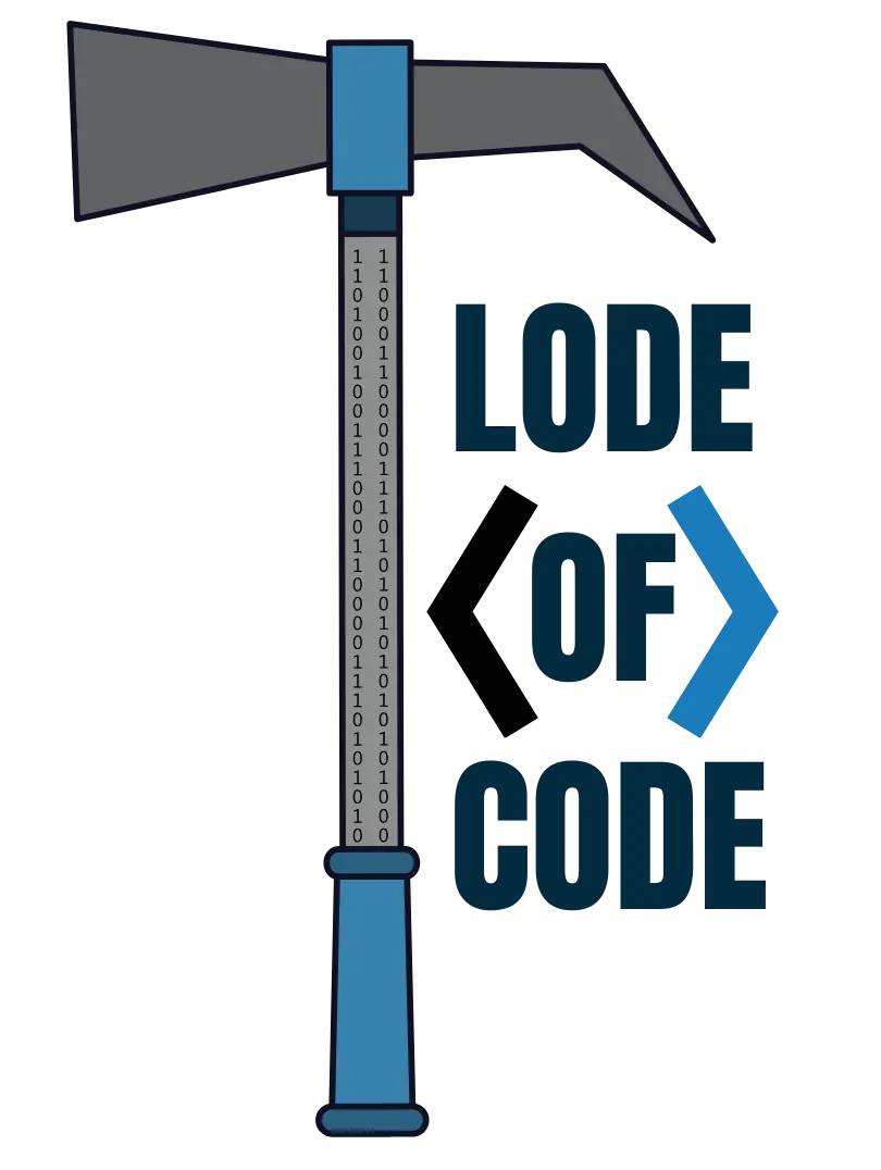 A picture of the logo for lodeofcode.com
