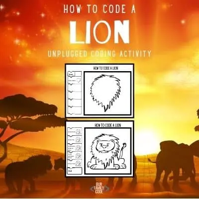 how to code a lion algorithm art