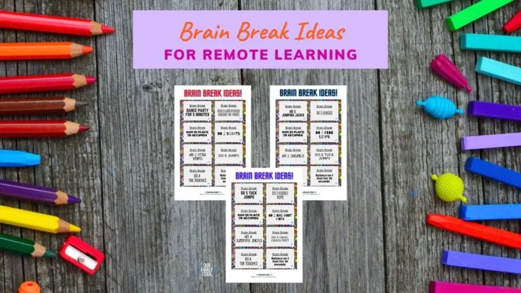 bh fb Brain Break Ideas for remote learning Check out how I manage to teach my five kids and maintain some sanity with this homeschool schedule for a large family and grab a free sample homeschool schedule and blank template!