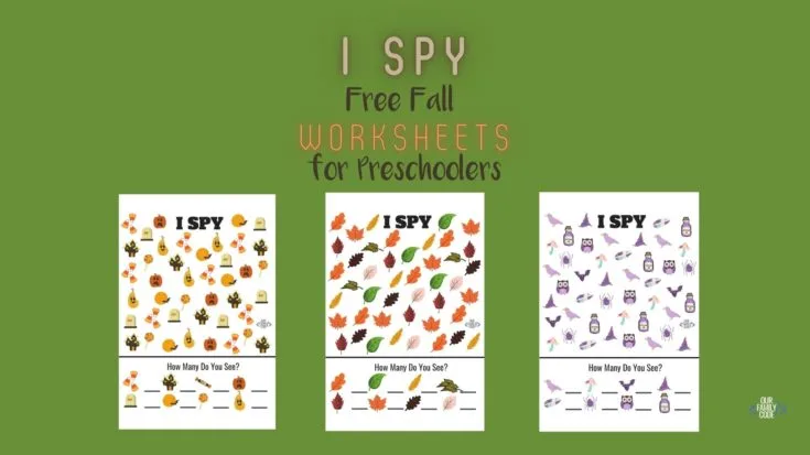 bh fb I spy worksheets fall preschool Grab these preschool Valentine's Day worksheets for kids with I-Spy, Number Recognition, Letter Recognition, and Preschool Math!