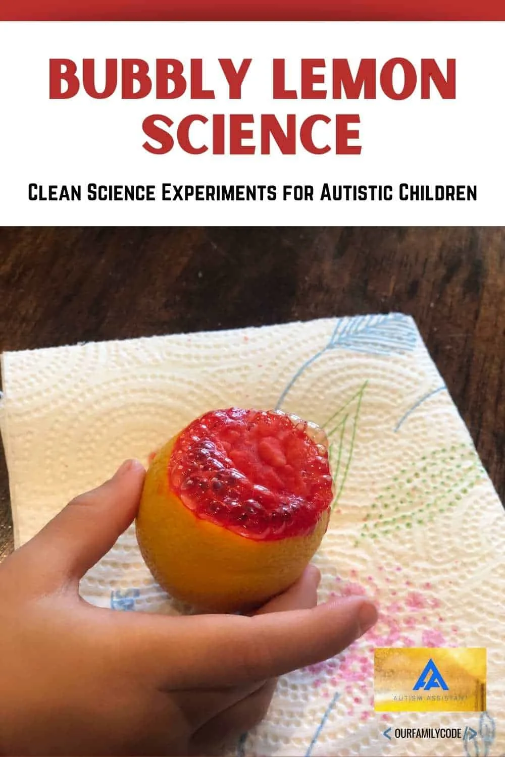 bubbly lemon science experiment