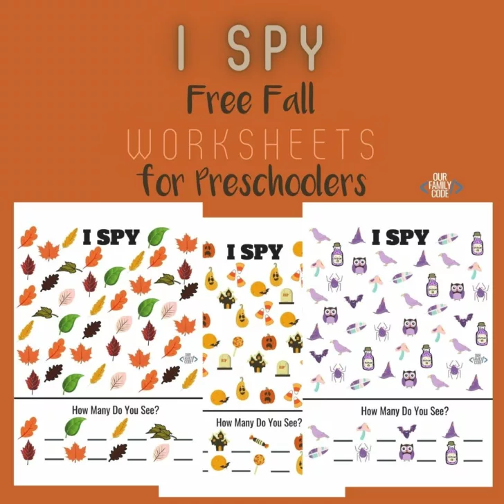I spy fall worksheets for preschoolers