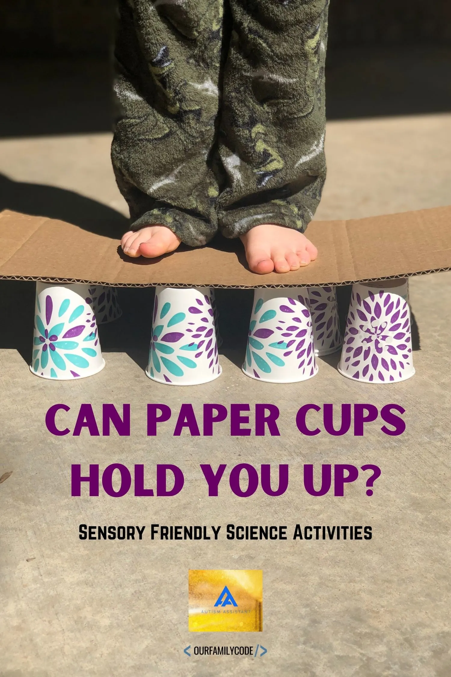 stand on paper cups science activity