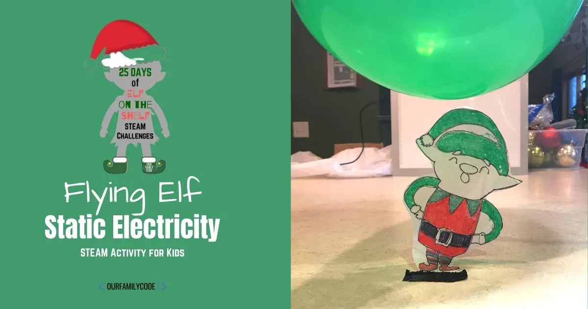Flying Elf Static Electricity Balloon Challenge bh fb Flying Elf Static Electricity elf flying elf static electricity header