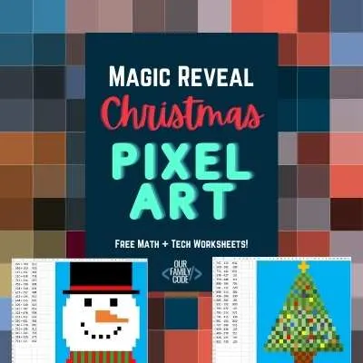 christmas pixel art magic reveal