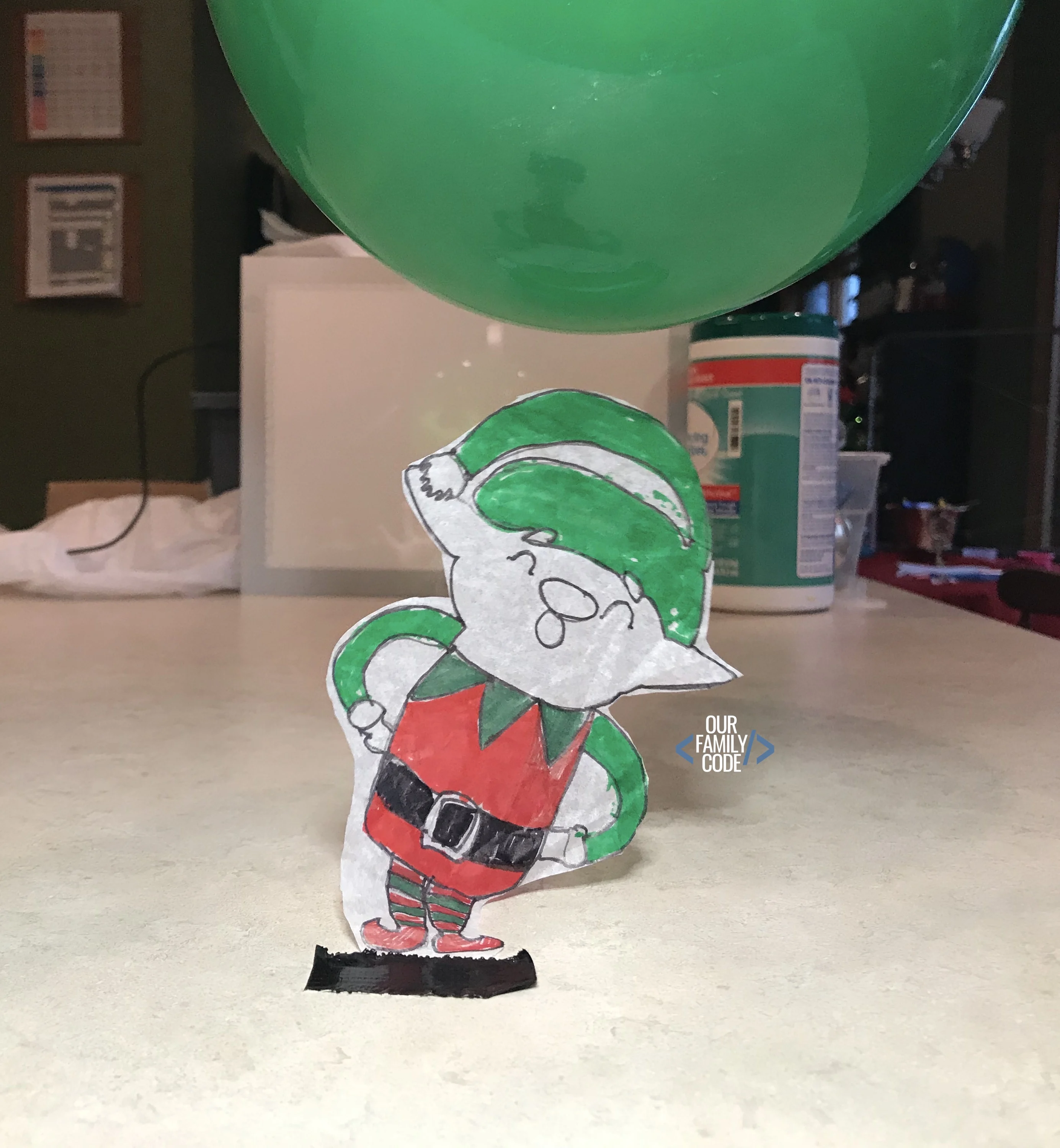 Use static electricity an elf fly.