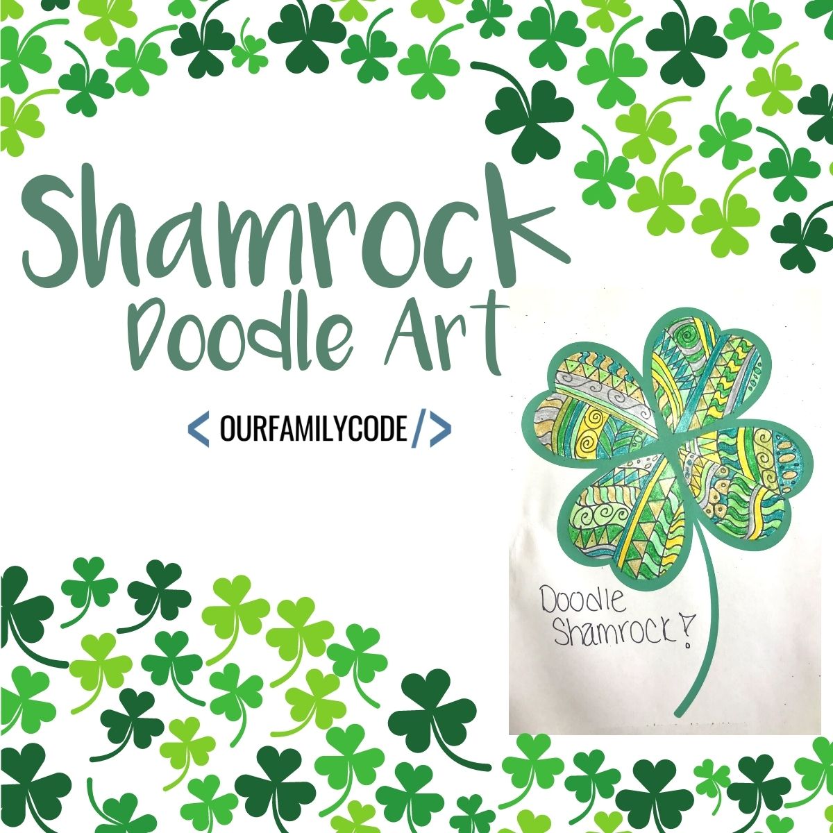 fi shamrock doodle art You’ll love these hands-on science STEAM activities!