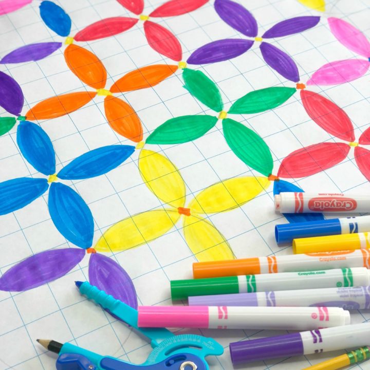 math art geometry flowers 2 scaled Check out these great STEAM Pi Day activities for kids that pair math with technology, art, engineering, and science!