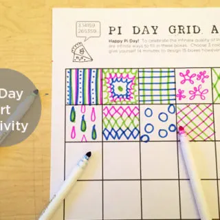 pi day art activity feature Check out these great STEAM Pi Day activities for kids that pair math with technology, art, engineering, and science!