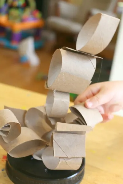 process art sculpture paper tubes These recycled crafts and activities for kids are a great way to reuse recycling materials and learn about protecting our environment!