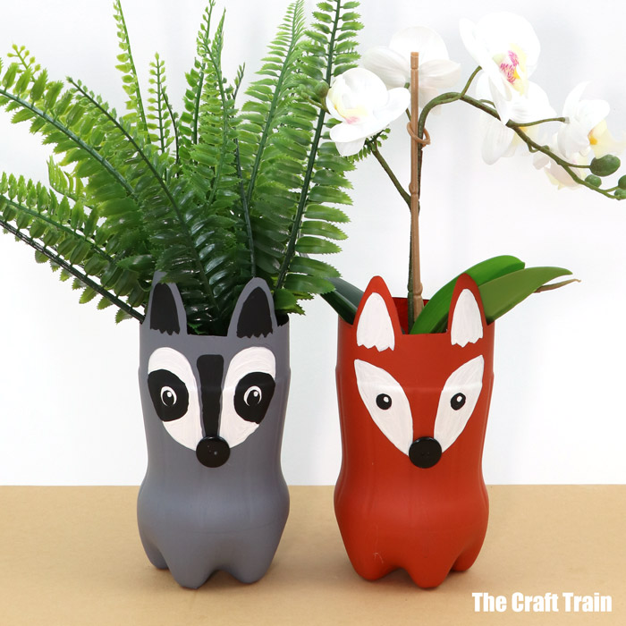 woodland animal planters square These recycled crafts and activities for kids are a great way to reuse recycling materials and learn about protecting our environment!