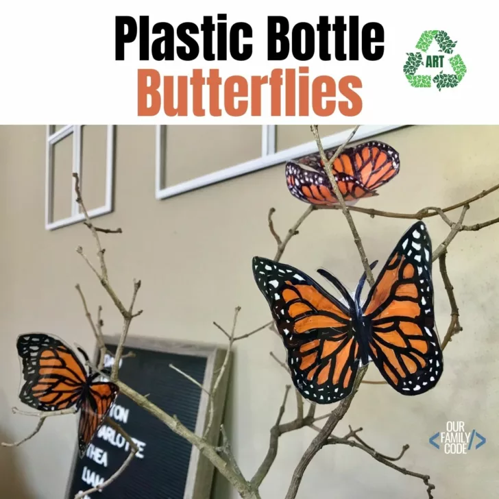 Plastic Bottle Butterflies Recycled Art