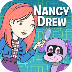Nancy Drew codes and clues mystery coding game app logo