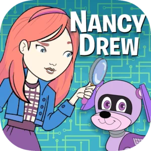 Nancy Drew codes and clues mystery coding game app logo