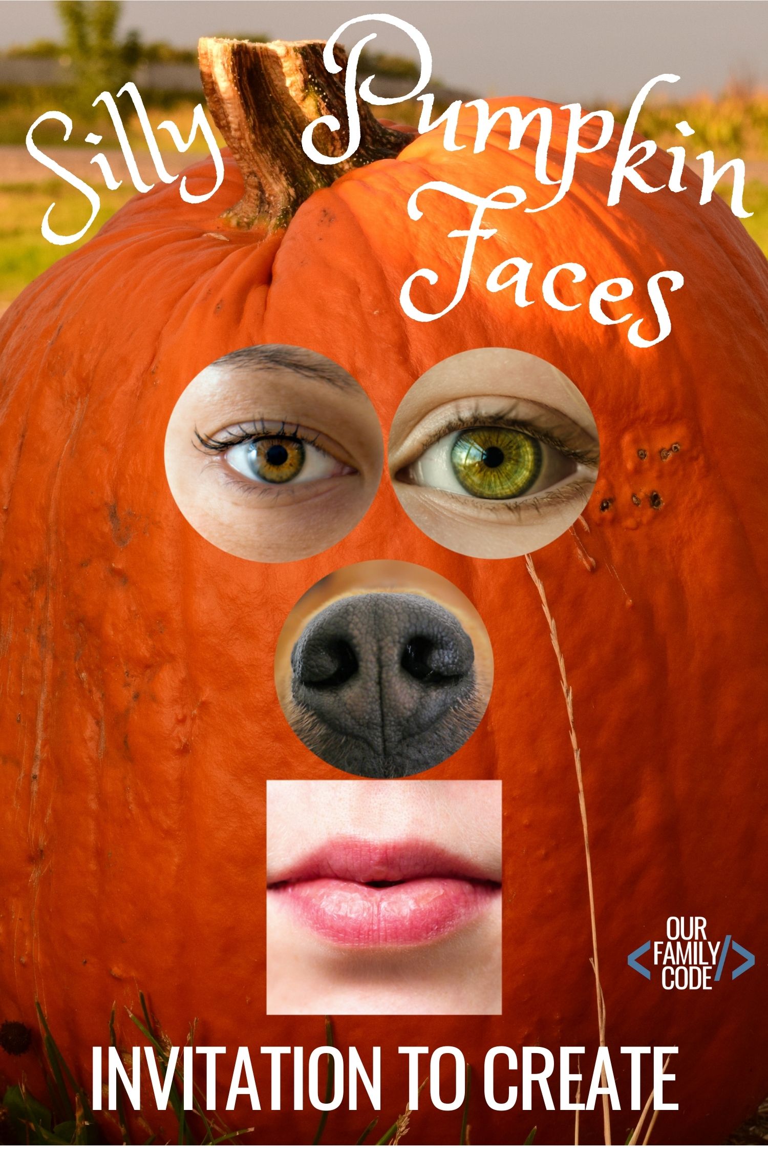 learn about emotions and faces with silly pumpkin faces