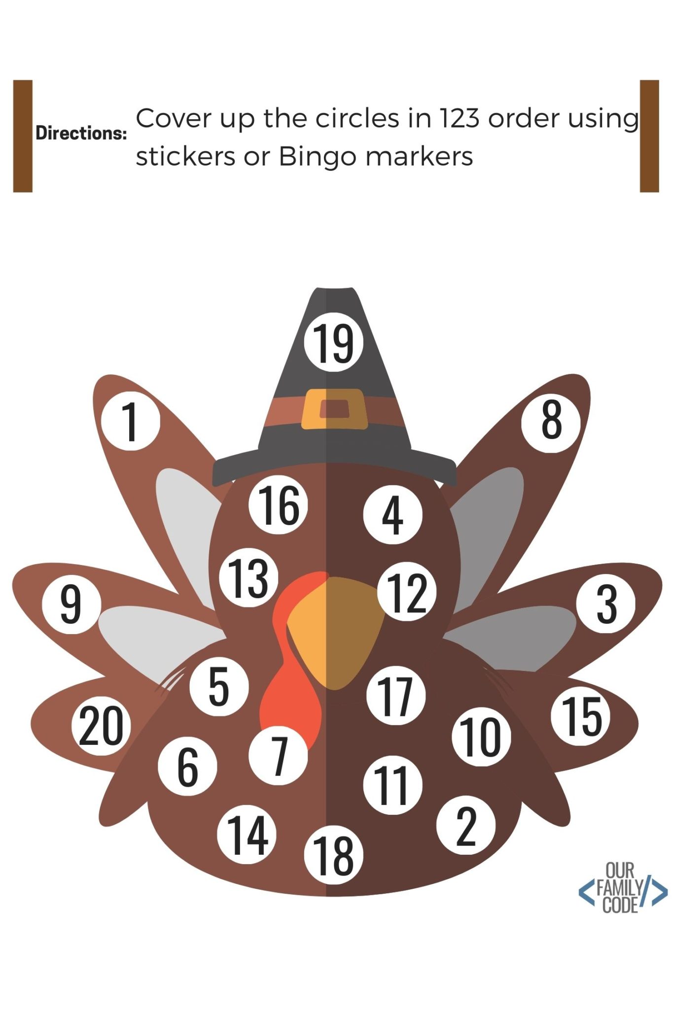 Free Thanksgiving Activity Worksheets for Kids | Our Family Code