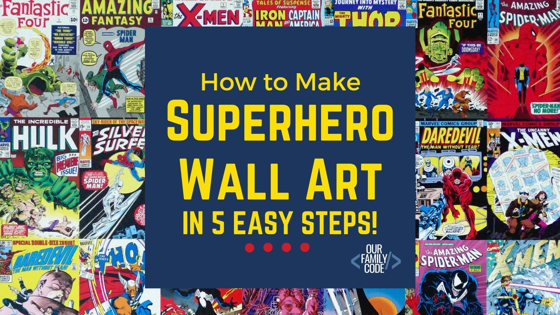 DIY Superhero Wall Art