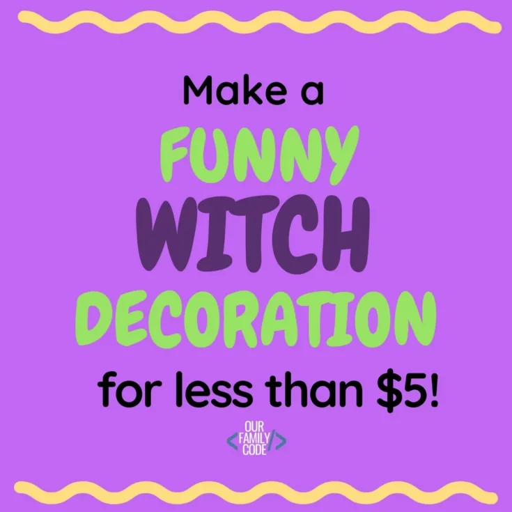 fi cheap halloween decoration funny witch 5 Learn how to make a plastic pumpkin tower with this Halloween decoration DIY that costs less than $10!