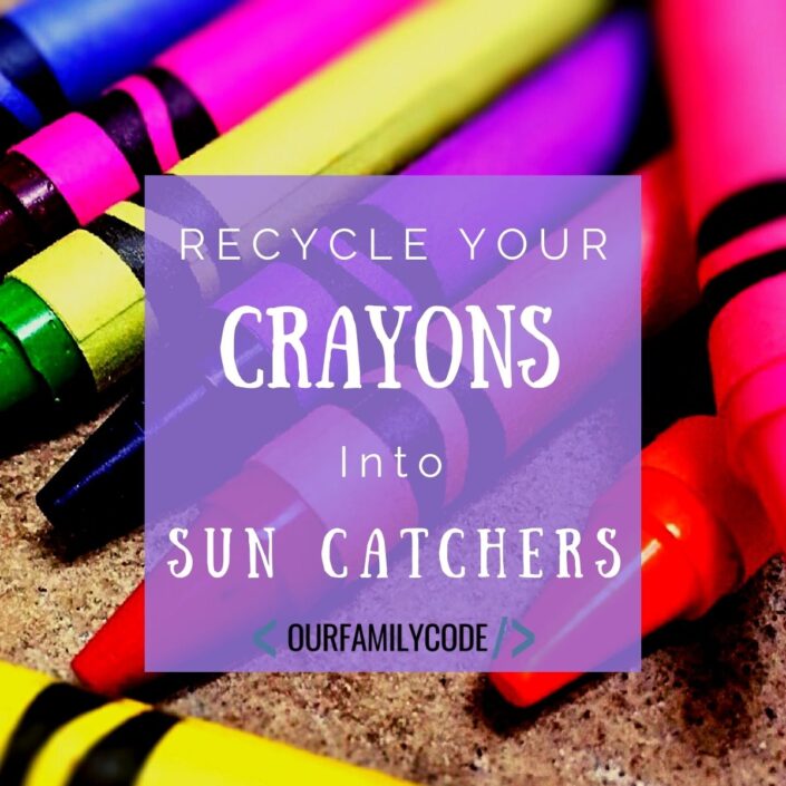 Repurpose Crayons: Make Sun Catchers from Crayon Shavings