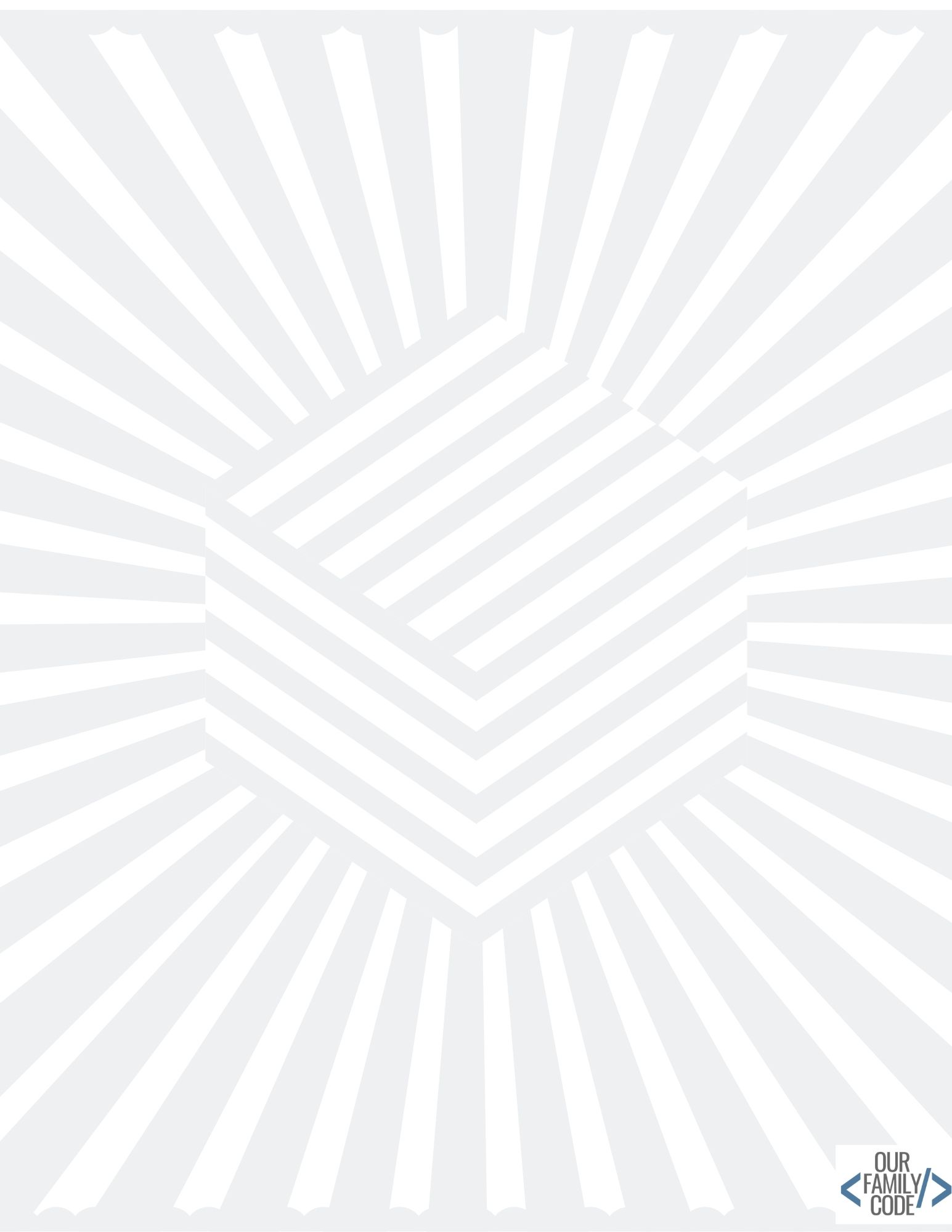 What Is Op Art? Optical Illusion Art Activities for Kids optical illusions coloring page 10 Optical illusion coloring book design 10 with a black-and-white pattern to color
