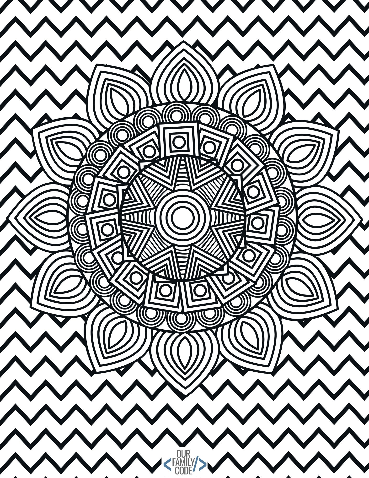 What Is Op Art? Optical Illusion Art Activities for Kids optical illusions coloring page 15 Optical illusion coloring book design 15 with a black-and-white pattern to color