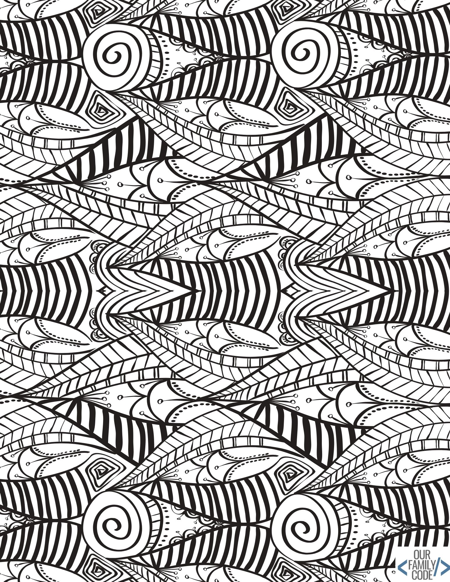 What Is Op Art? Optical Illusion Art Activities for Kids optical illusions coloring page 2 Optical illusion coloring book design 2 with a black-and-white pattern to color